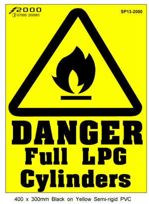 SP13-LPG Full Cylinders-Danger
[SP13]