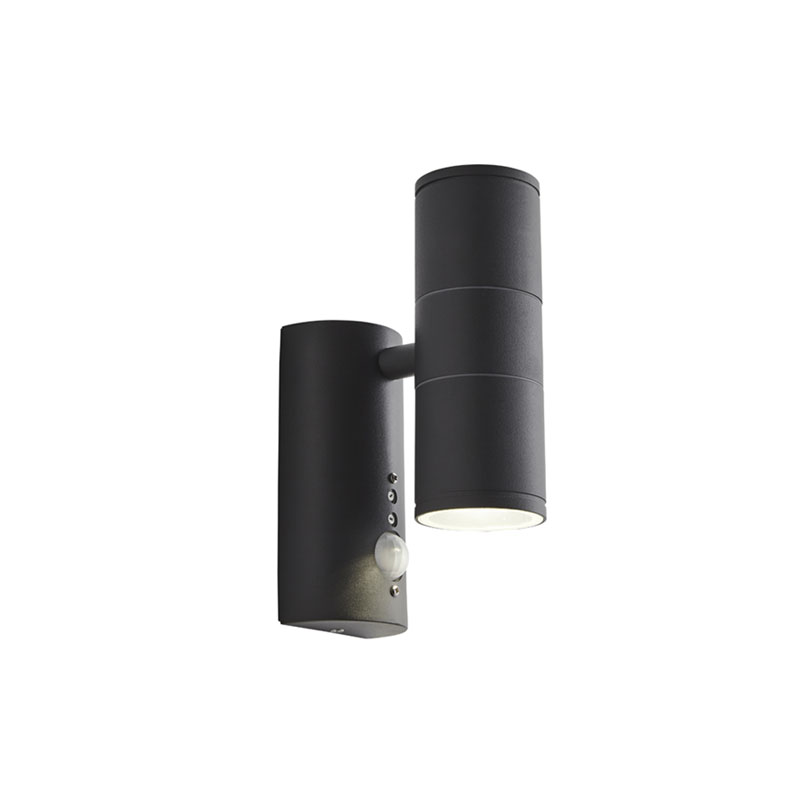 Forum Islay Wall Light 2xGU10 with PIR Anthracite