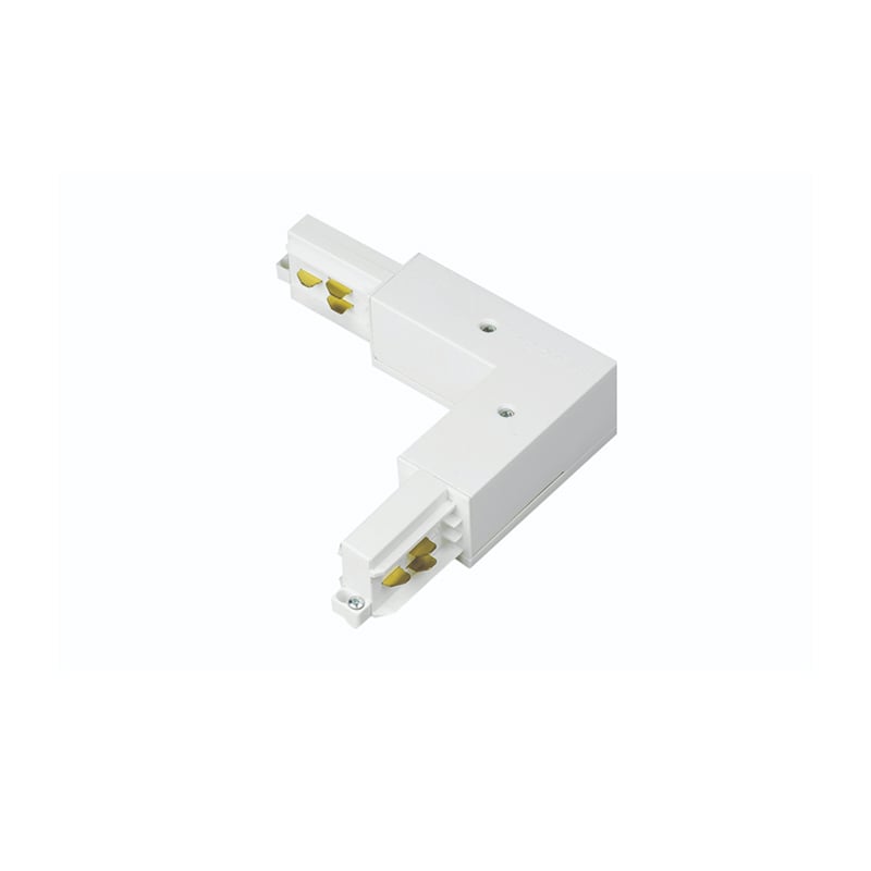 Integral White Corner Connector for Standard-Recessed-Trimless Track