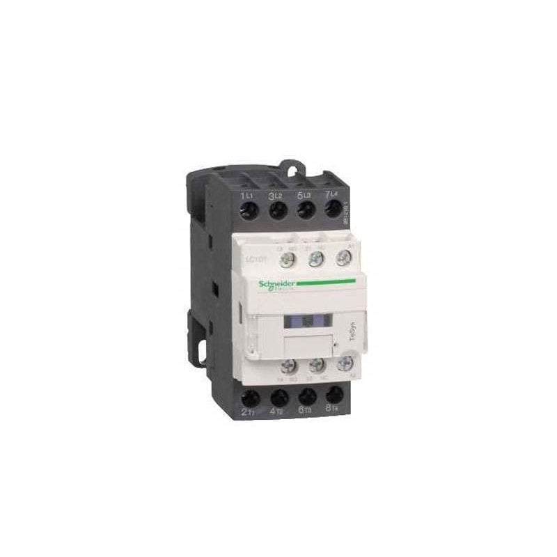 Schneider LC1DT25BD Contactor 25A Amp 24V DC Volt 4 N/O Main Poles With 1 N/O & 1 N/C Aux Contact Configuration