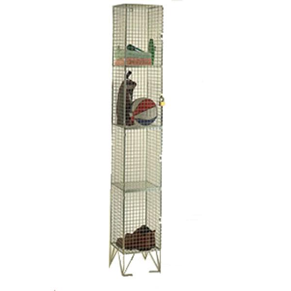 Wire Mesh Four Door Locker