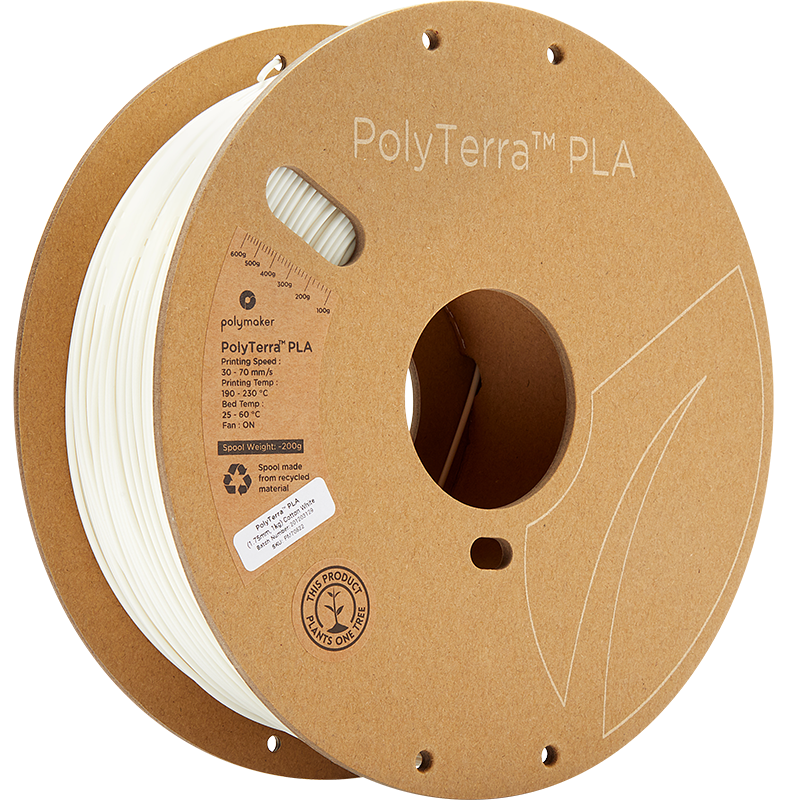 PolyTerra PLA Cotton White 2.85mm 1Kg