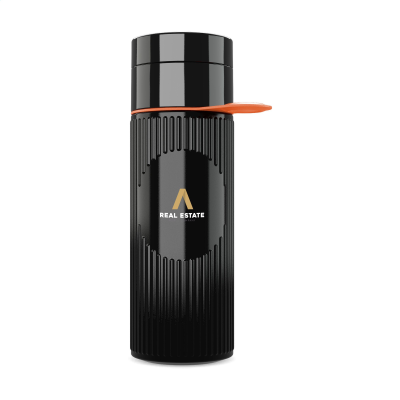 JOIN THE PIPE ATLANTIS RING BOTTLE BLACK 500 ML in Black_&_Orange.