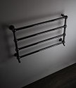 Black Chrome Ball Jointed Multi Rail Towel Warmer (10BC)