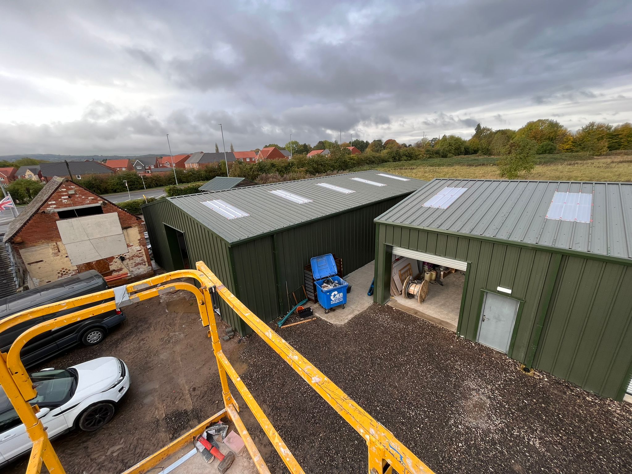 Agricultural Steel Buildings With Mezzanine Floor In Staffordshire