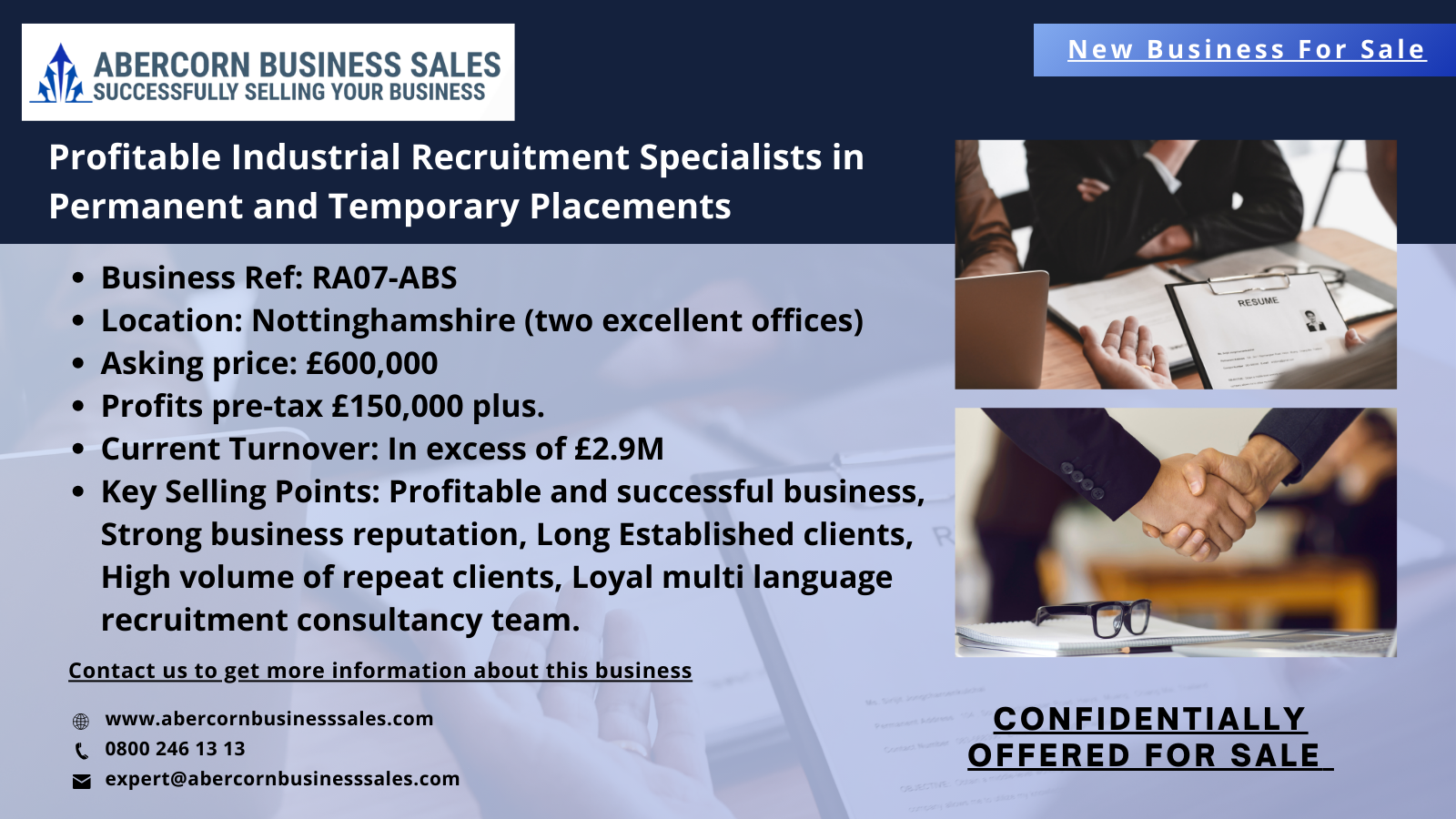 RA07-ABS - Profitable Industrial Recruitment Specialists in Permanent and Temporary Placements