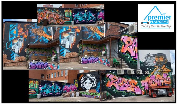  Graffiti Artist SkyjackInc Lift Hire 