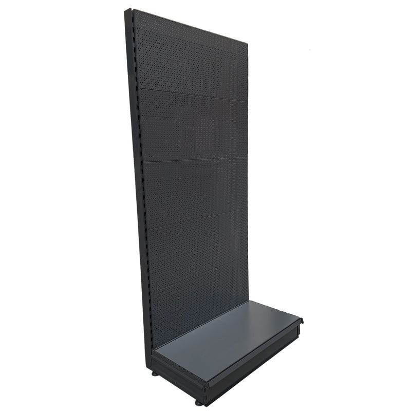 K50 Starter Wall Bay - All Peg Panels, 37cm deep base, Dark Grey, Choice of height & width..