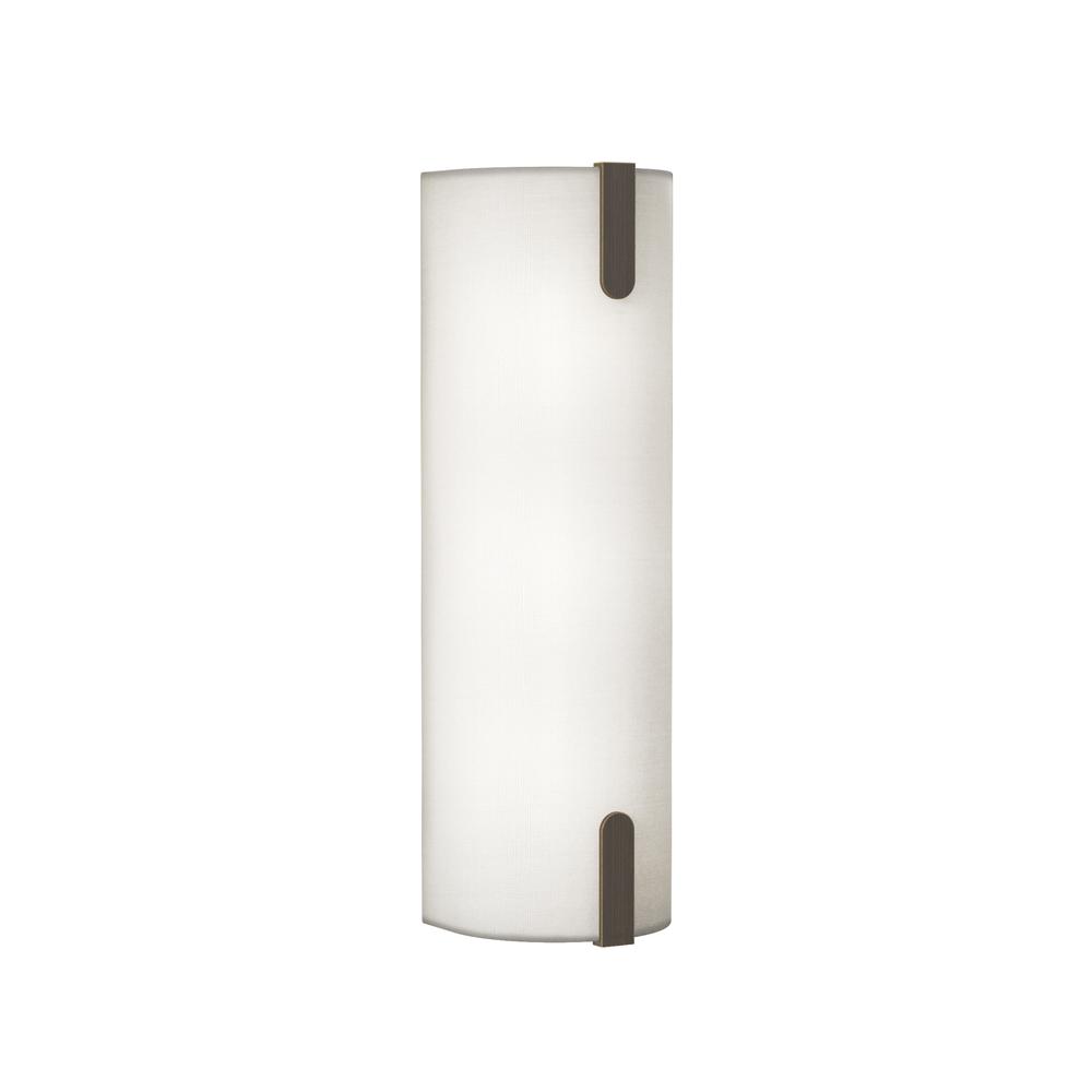 Astro Elba 400 Wall White Fabric / Bronze Wall Light