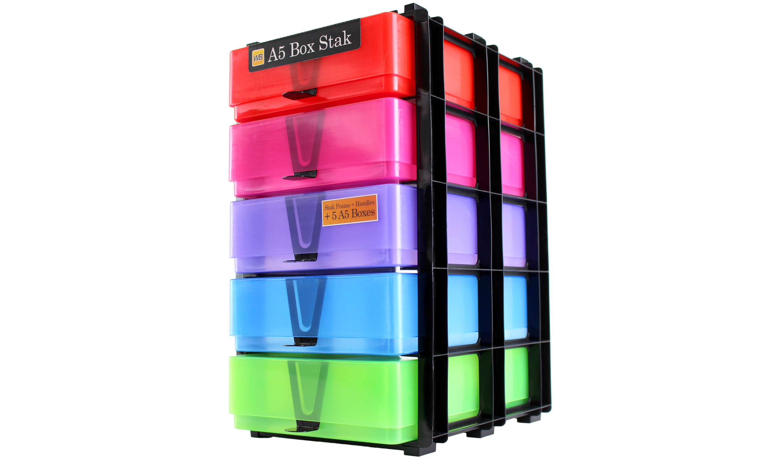 A5 Box Stak Craft Storage Unit, Transparent Boxes - Trade