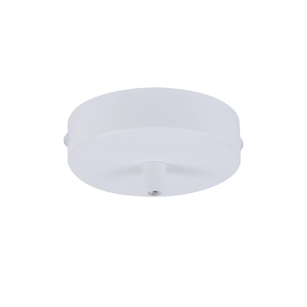 Luxuria Glorelle 10cm Canopy/Ceiling Rose Kit White c/w Cable Clamp