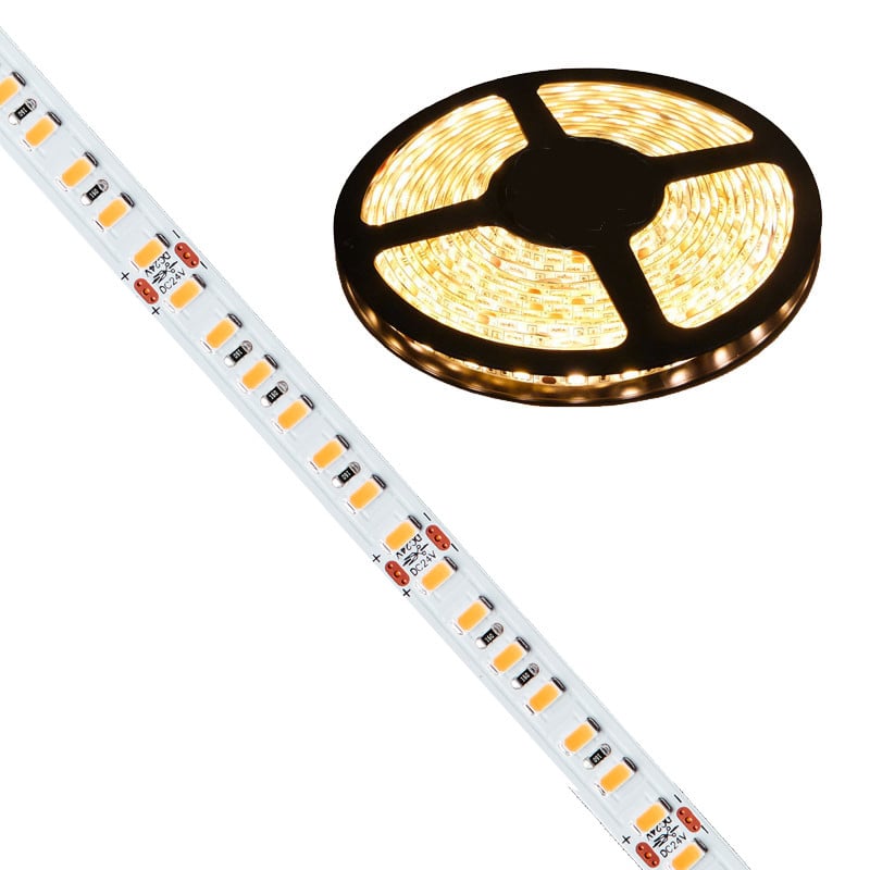 LED Strip Tape High Output 2700K Extra Warm White 24V 126 LEDS (26W/M)