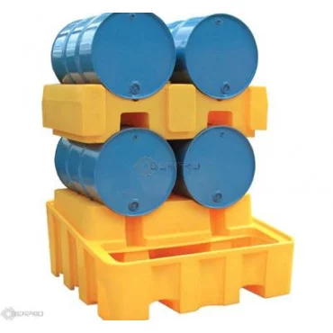 4 Drum Bunded Rack Dispensing System (YELLOW)