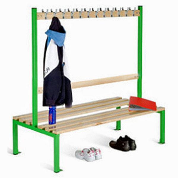 School Cloakroom Double Sided Island Seat 1370H For Gyms