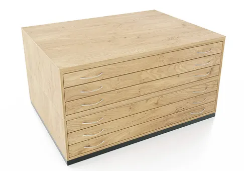 Wooden Plan Chests For Professional Use