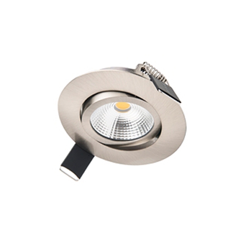 Integral Lux Ultra Slim Tiltable LED Downlight 3000K Satin Nickel