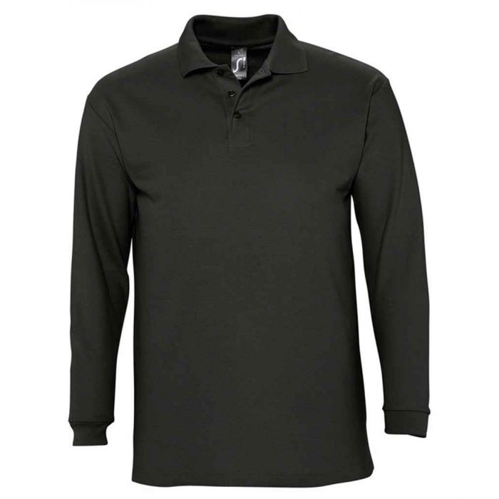 SOL&#39;S Winter II Long Sleeve Cotton Piqu� Polo Shirt