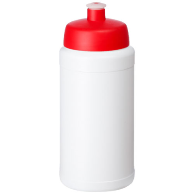 BASELINE 500 ML RECYCLED SPORTS BOTTLE in White & Red.