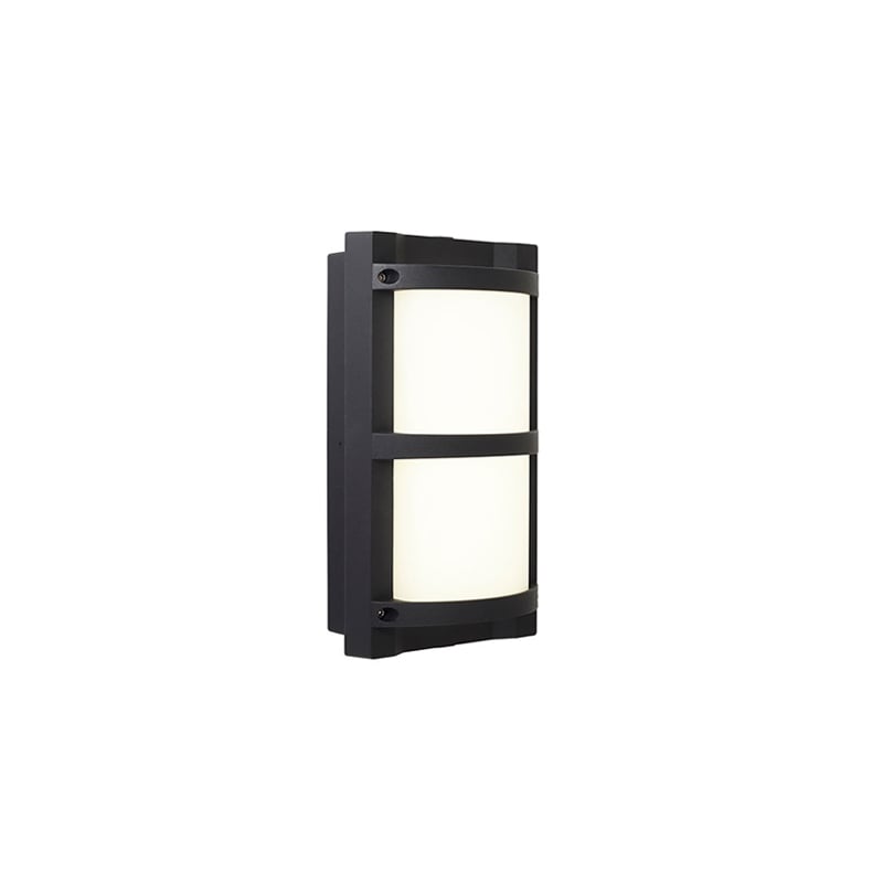 Ansell Tridon CCT Photcell LED Wall Light Black