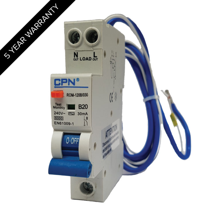 32a RCBO Single Pole ROM
[CPN 32RCBO R]