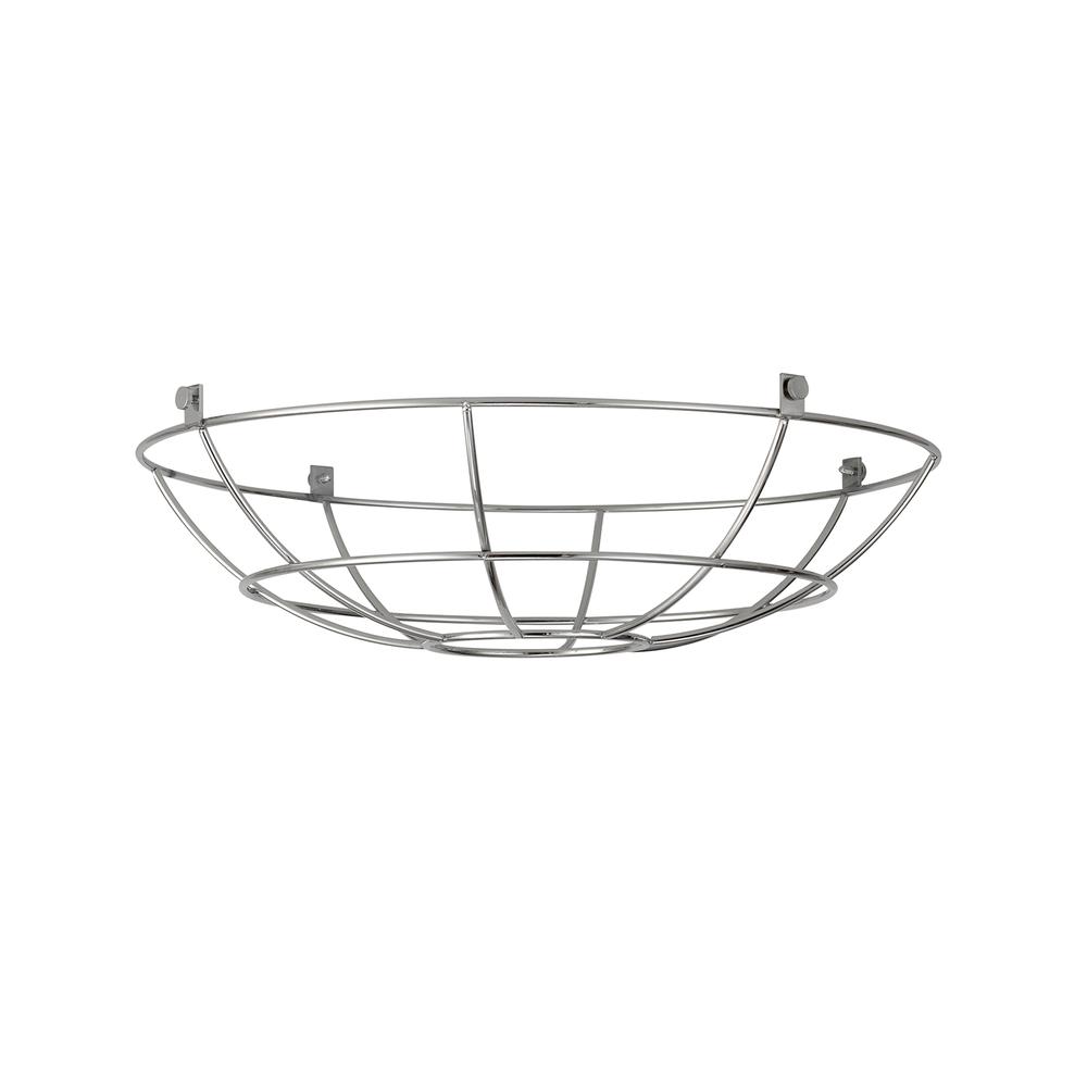 Luxuria Glorelle Clip On Shallow Round 35cm Wire Cage Shade Chrome