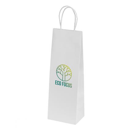 Ashdown Bottle Paper Gift Bag - White - 200gsm E1410112