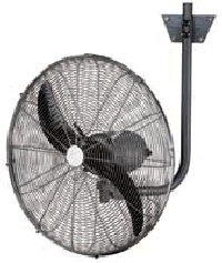 Cyclone DF650T - W 110v 26" Oscillating wall fan. Heavy Duty