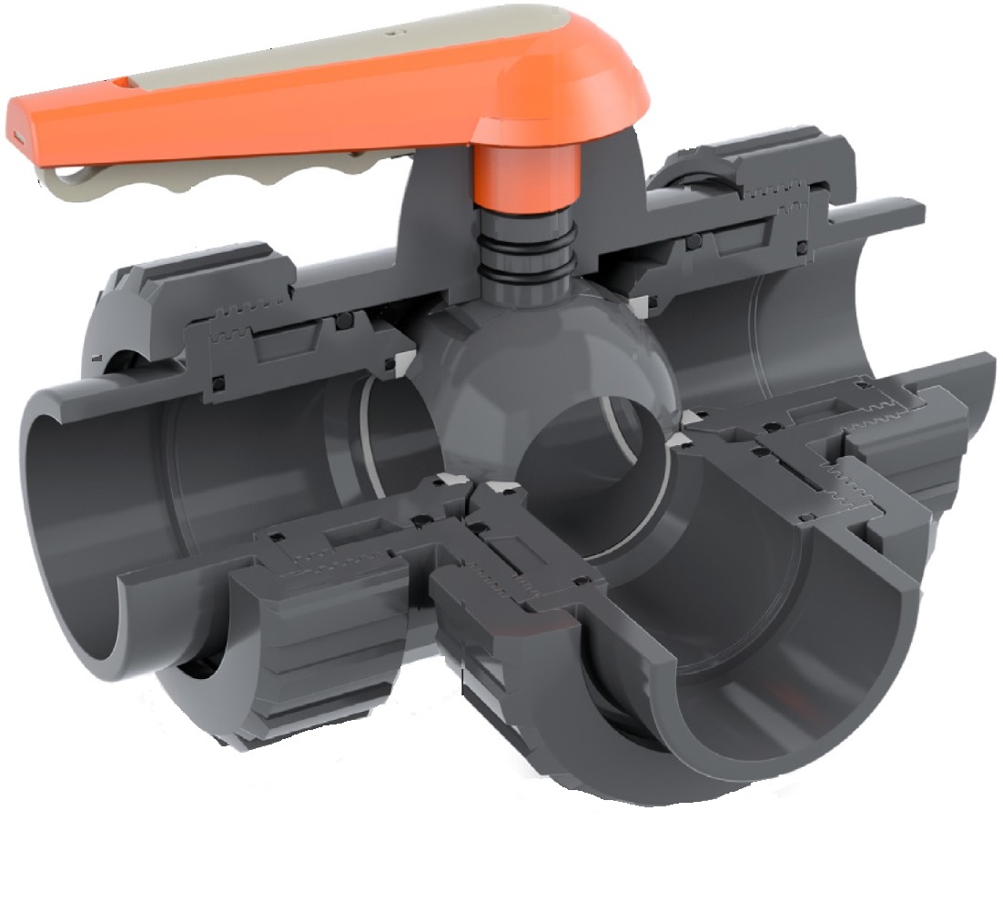 3 Way Multi-Port Plastic Ball Valves