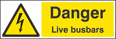 Danger live busbars