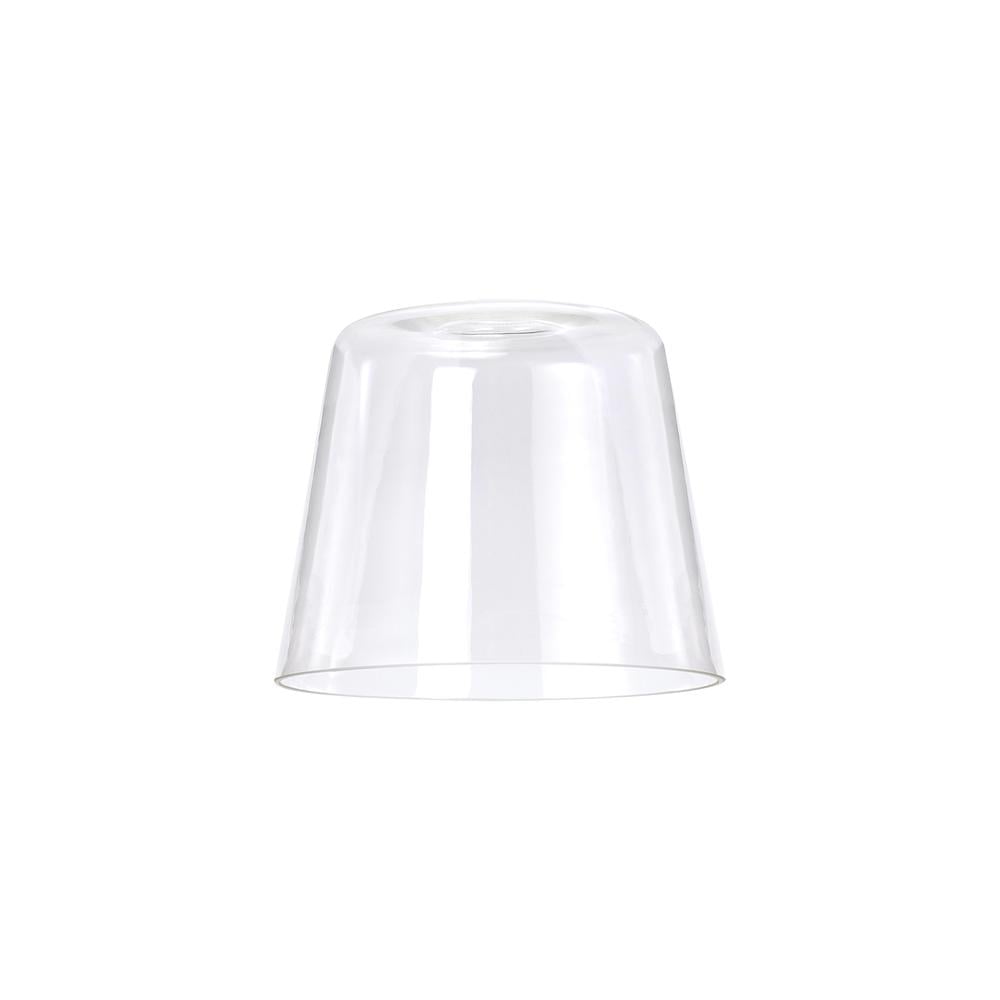 Luxuria Glorelle Flat Top 18cm Glass Shade (G) Clear