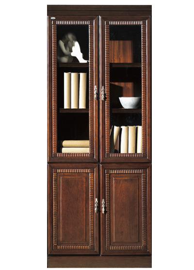 Providers Of Real Wood Veneer Executive Bookcase With Two Glass Doors - 900mm - UMZ102-2DR UK