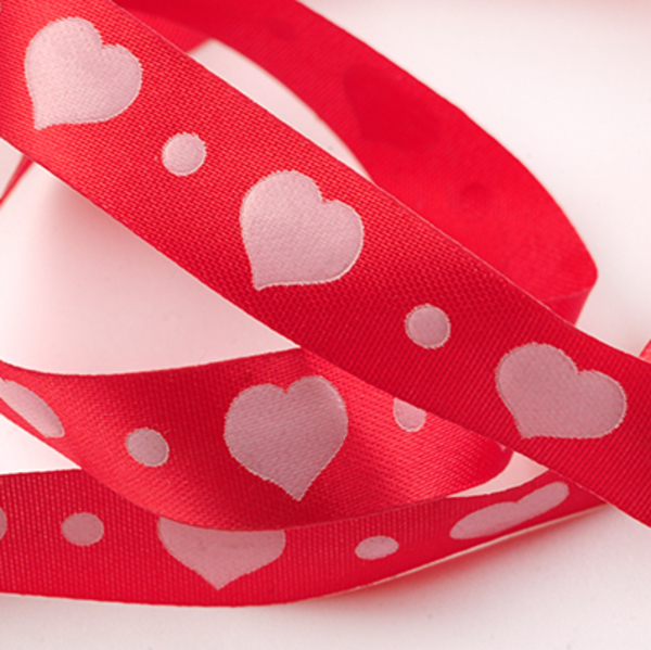 Foil Print 15mm Valentine Style Design (Plate: 3232, Colour(s): P.O. Red 47)