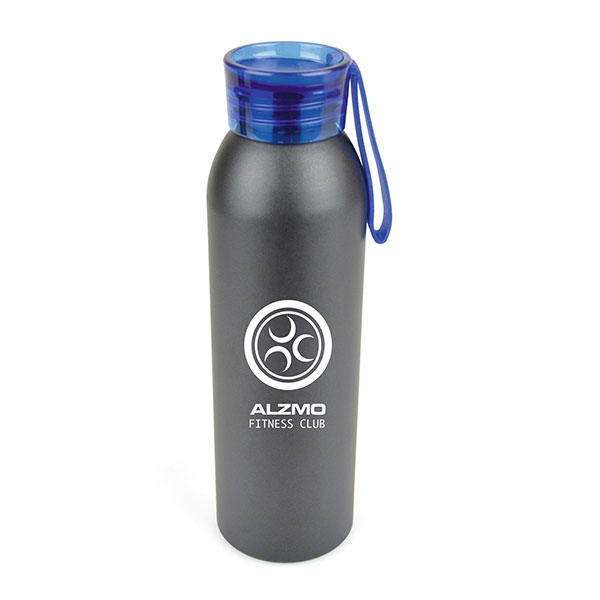 Eclipse Black Aluminium Sports Bottle 600ml - Engraved