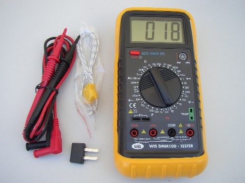 AC/DC Digital Multimeter/Thermometer
[WIS-DMM100]