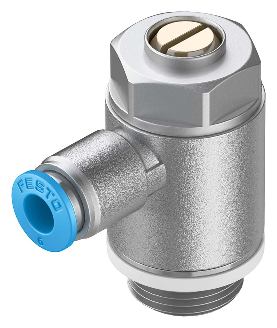 FESTO GRLA&#45;QS&#45;RS One&#45;Way Flow Control Valve for Exhaust Air