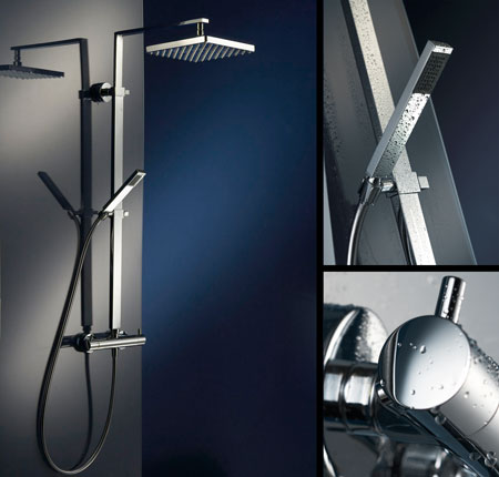 Cubic Thermostatic Shower Rainset Column (81F)