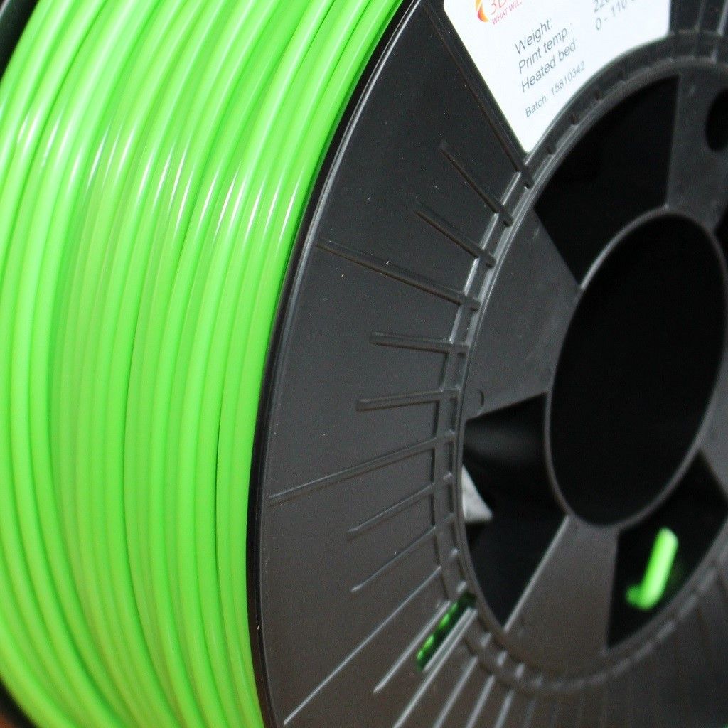 3D FilaPrint Fluorescent Green Premium ABS 2.85mm 3D Printer Filament