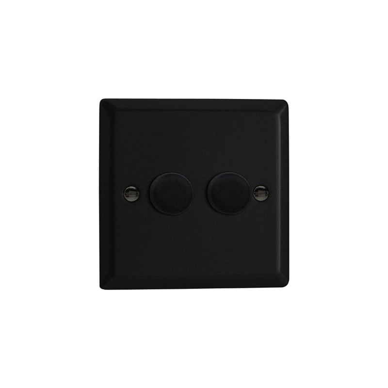 Varilight Urban V-Pro 2G LED Dimmer Matt Black Standard Plate