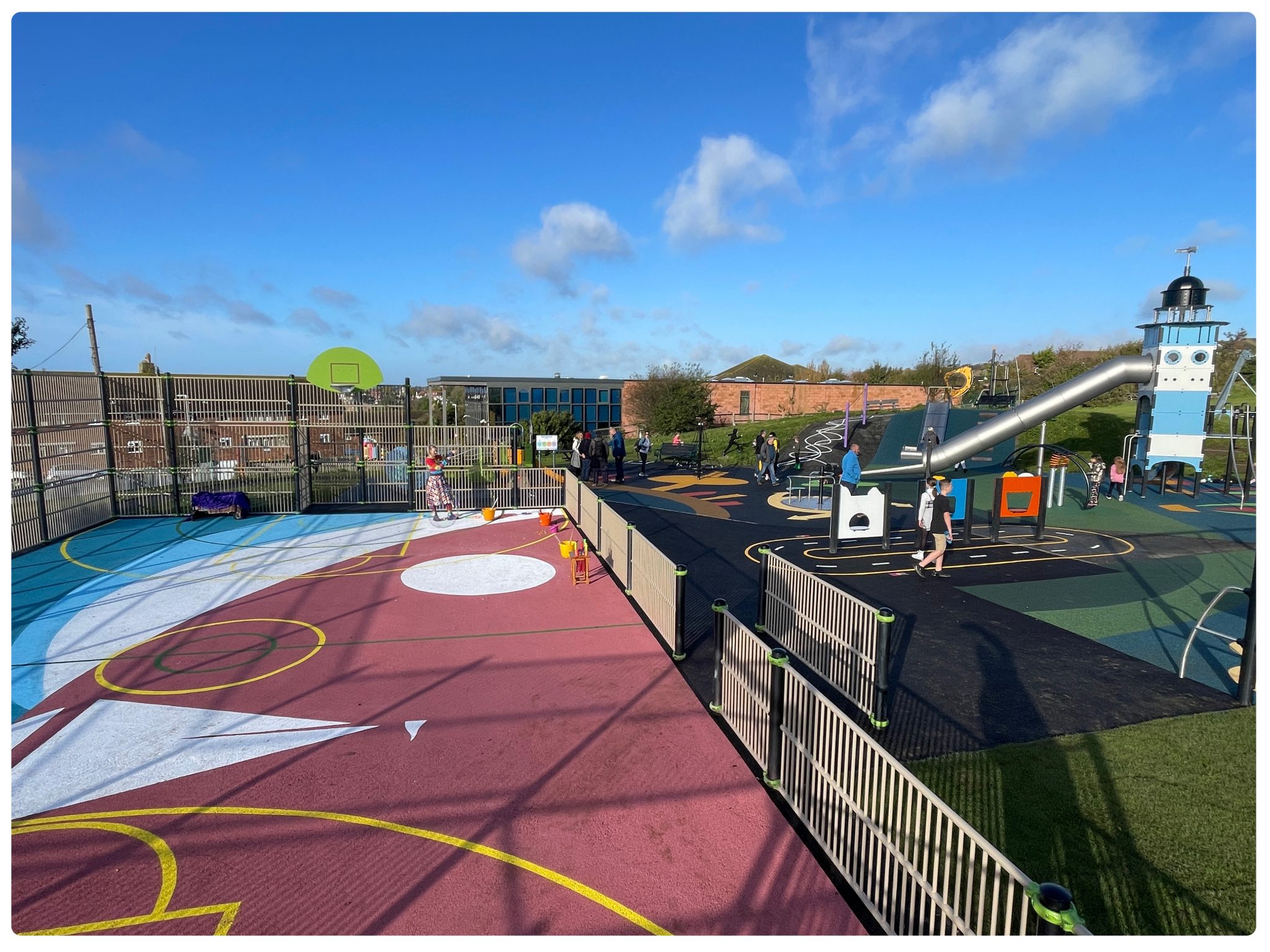 Brighton & Hove City Council unveils stunning substantial playground equipment refurbishment celebrating Sea, City and South Downs