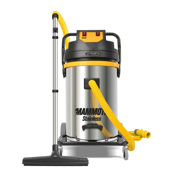 V&#45;Tuf Mammoth110 Stainless Steel 80ltr Wet & Dry Vacuum 110v For DIYers