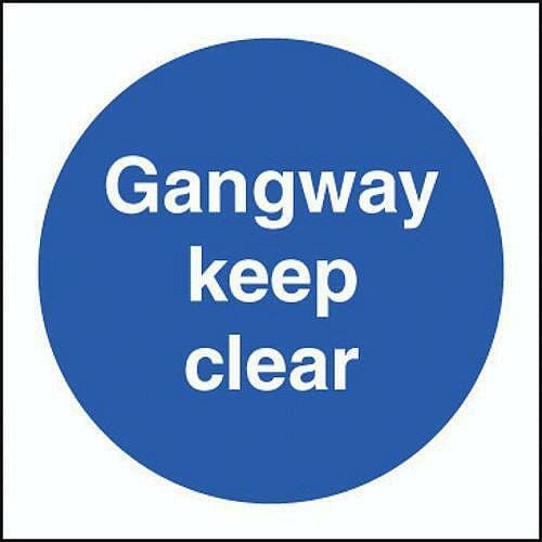 Gangway keep clear