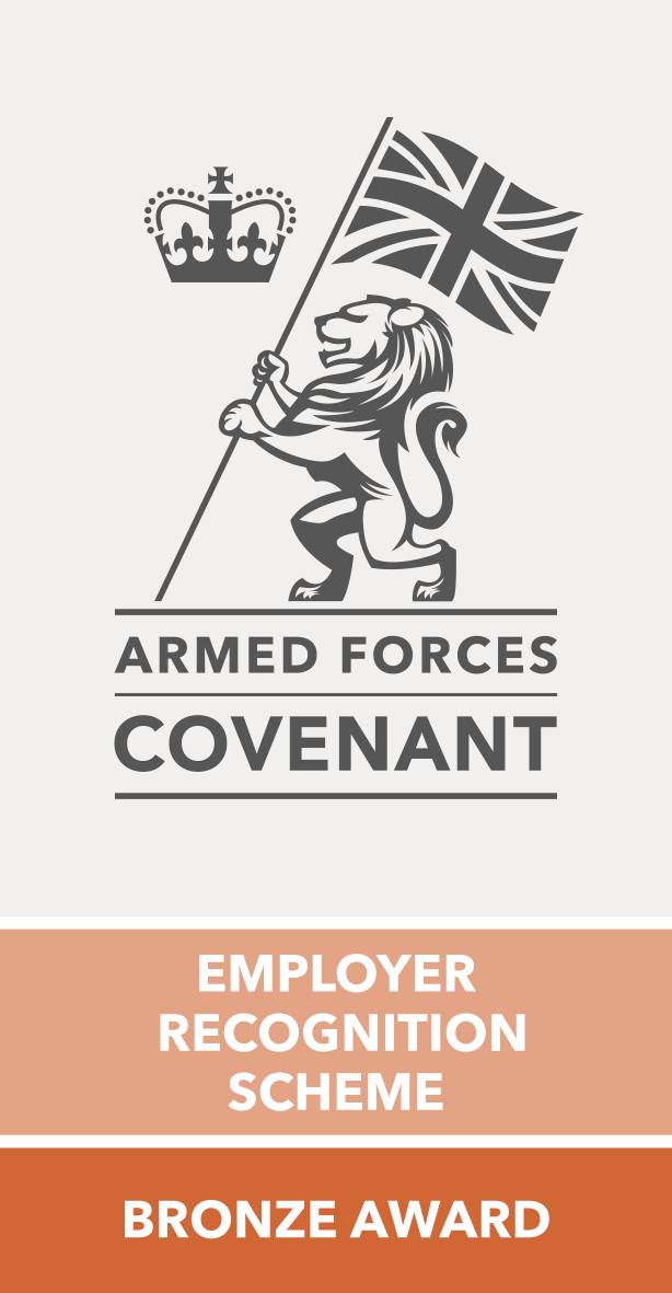 Armed Forces Covenant Bronze award for Employer Recognition