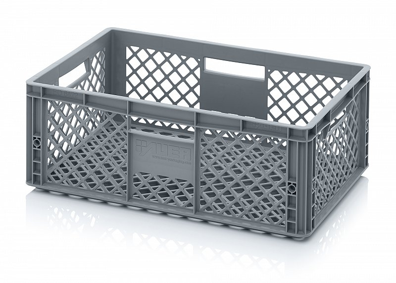 43 Litre Ventilated Perforated Euro Plastic Stacking Container / Stackable Storage Box