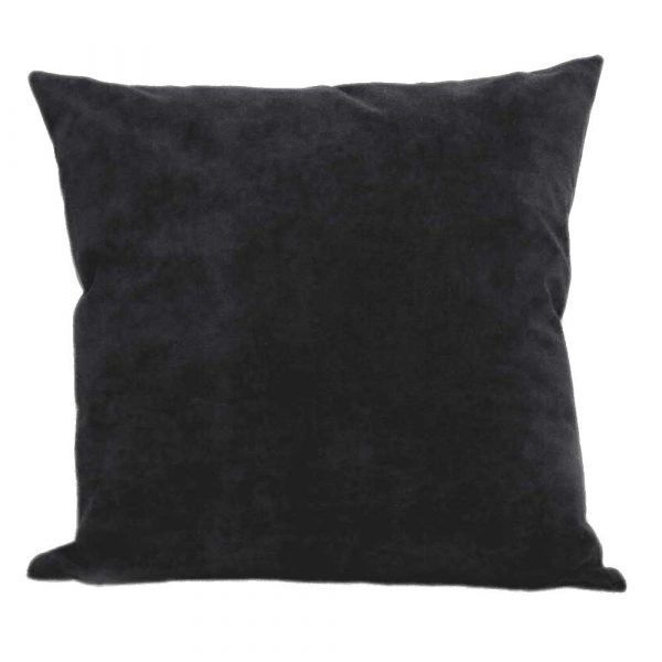 Pewter Black Suede Feel Scatter Cushions or Covers 16&#34; to 24&#34; UK Made