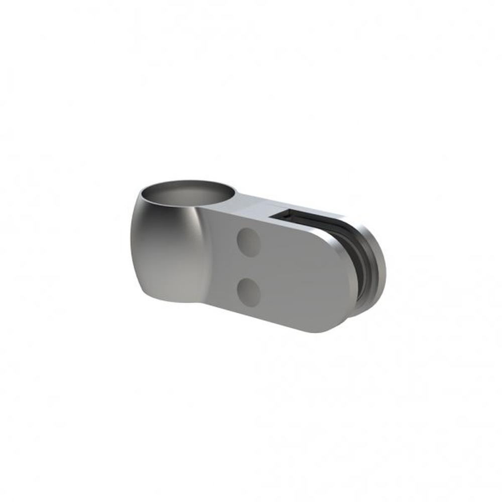 Sleeve Fit End Bracket with Glass ClampFor 10mm Glass 42.4mm - Stainless 316