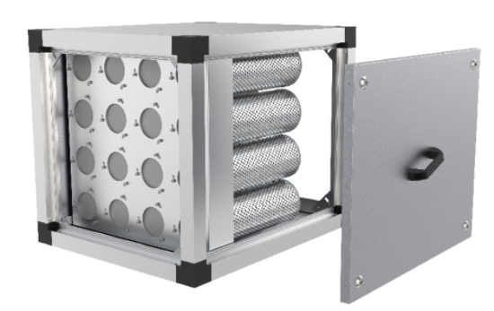 KKF-CAR 127-filter-section with 64 carbon filter cartridges