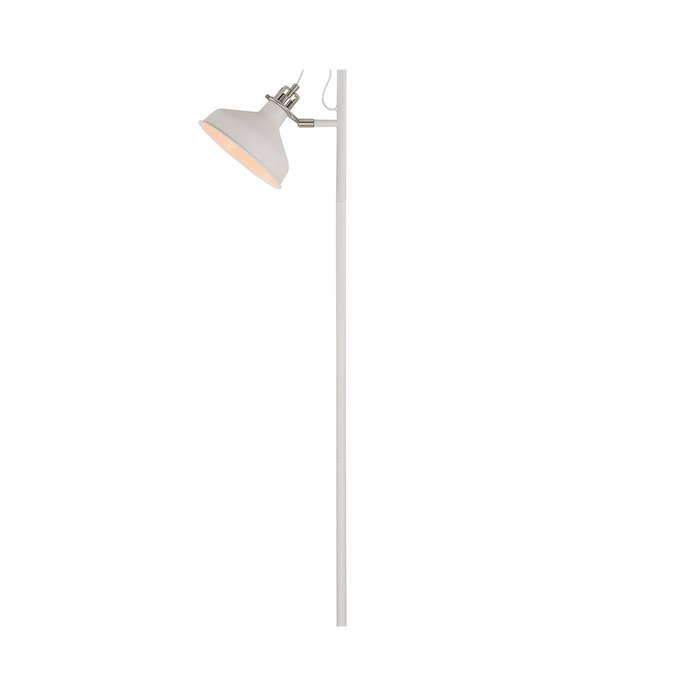 Luxuria Nimbus Floor Lamp 2xE27 Sand White/Satin Nickel/White