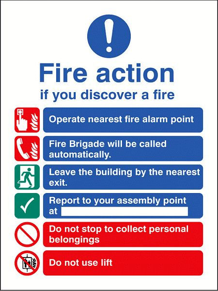 Fire action brigade dialled automatically with lift