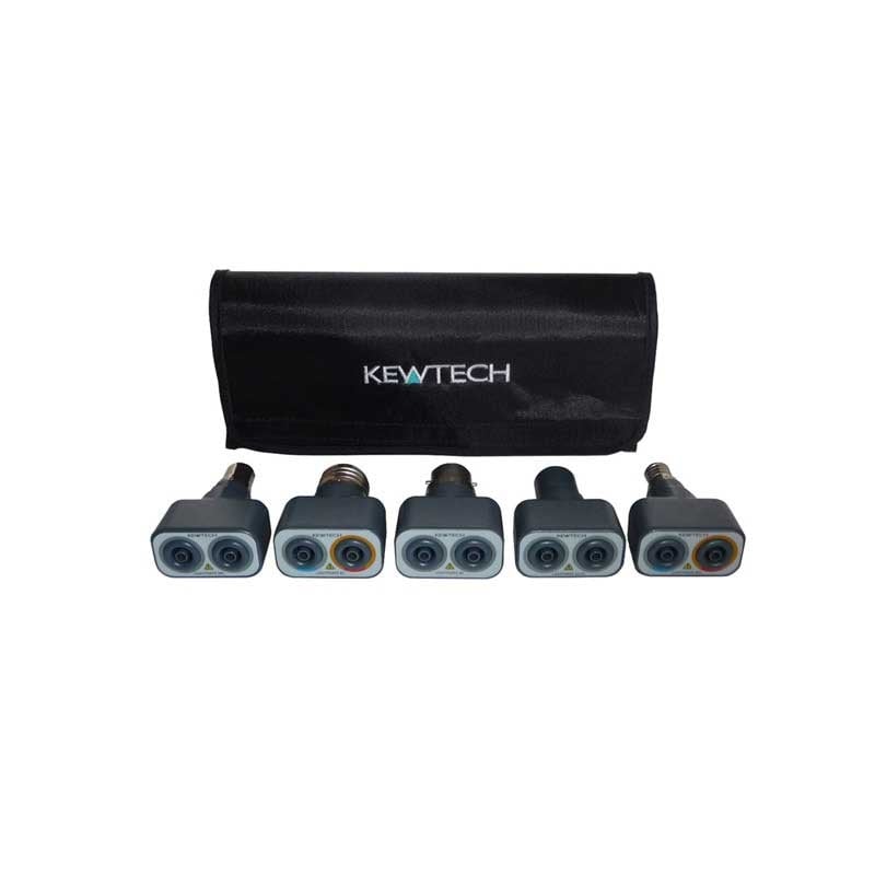 Kewtech LIGHTMATEKIT Kit of 5 Lighting Circuit Adaptor Set