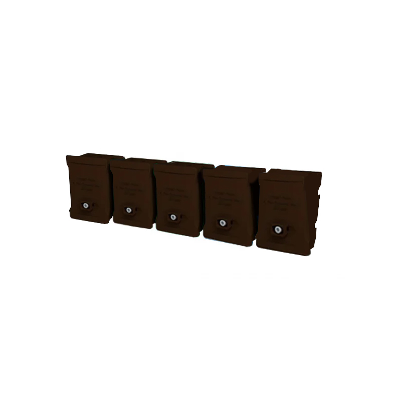 G-Prokit Blox 5 Way 100A Single Pole Terminal Block Brown